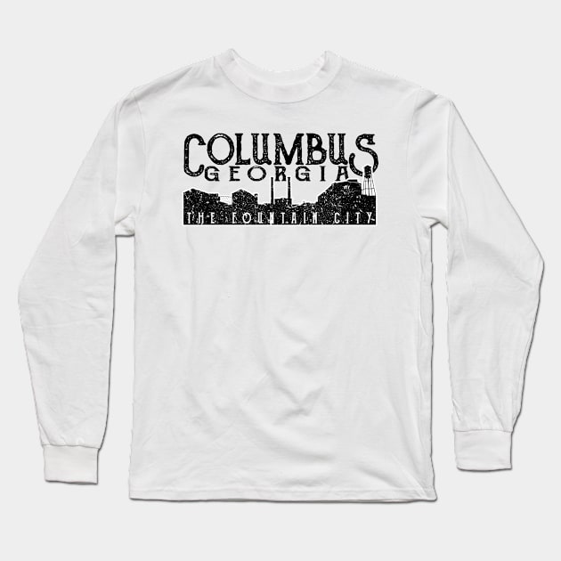 Columbus Georgia The Fountain City Long Sleeve T-Shirt by JakeRhodes